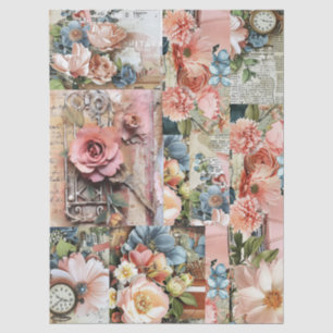 Große rosa Vintage Bläserei Seidenpapier