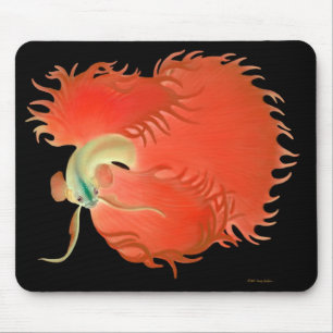 Große rote Betta Fische Mousepad