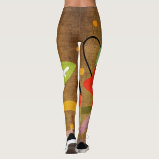 Große rote Blume Leggings