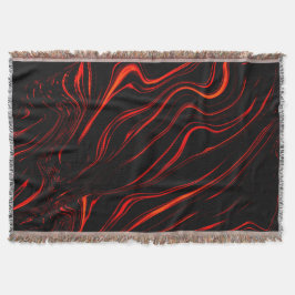 Große rote lange Spuren über schwarzem Hintergrund Decke