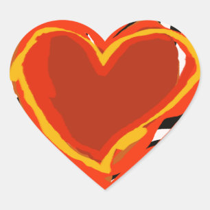Große rote Liebe, Herz Herz-Aufkleber