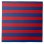 Große rote und blaue horizontale Streifen Fliese<br><div class="desc">Moderne,  lebendige rote und blaue Streifen bedrucken den Hintergrund für ein feines,  individuelles Geschenk. Verwenden Sie den Link "Diesen Designer Gefragt",  um uns mit Ihren speziellen Designanfragen oder für Hilfe bei Ihren individuellen Projektbedürfnissen zu kontaktieren. Eine tolle Geschenkidee!</div>