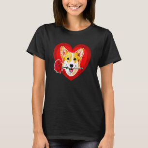 Große Rote Welsh Corgis Mund Rose Corgi Mutter Vat T-Shirt