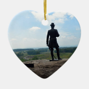 Große runde Spitze in Gettysburg Keramik Ornament