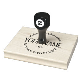 Große rustikale Sitte Gummistempel