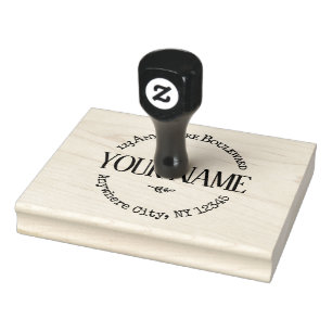 Große rustikale Sitte Gummistempel