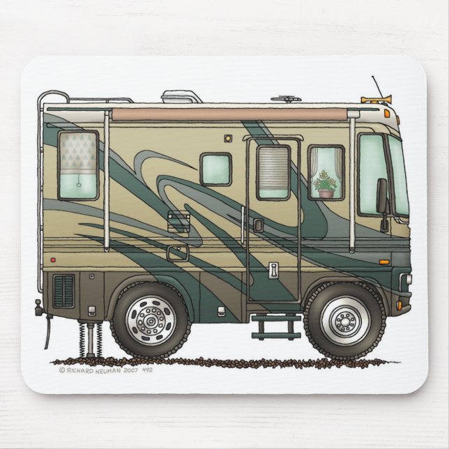 Große RV-Camper-Mausunterlage Mousepad (Vorne)