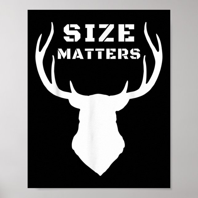 Größe S Funny Deer Jagen Poster (Vorne)