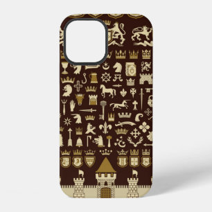 Große Sammlung heraldischer Elemente.  iPhone 12 Hülle