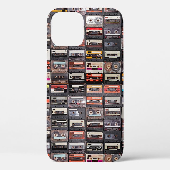 Große Sammlung von Audiokassetten Case-Mate iPhone Hülle (Rückseite)