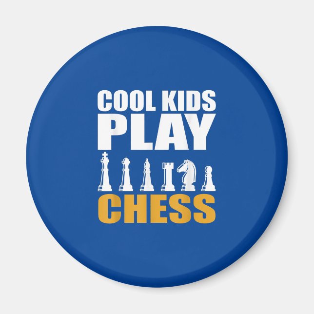 Große Schach Kinder Schach Mädchen Jungen Magnet (Vorne)