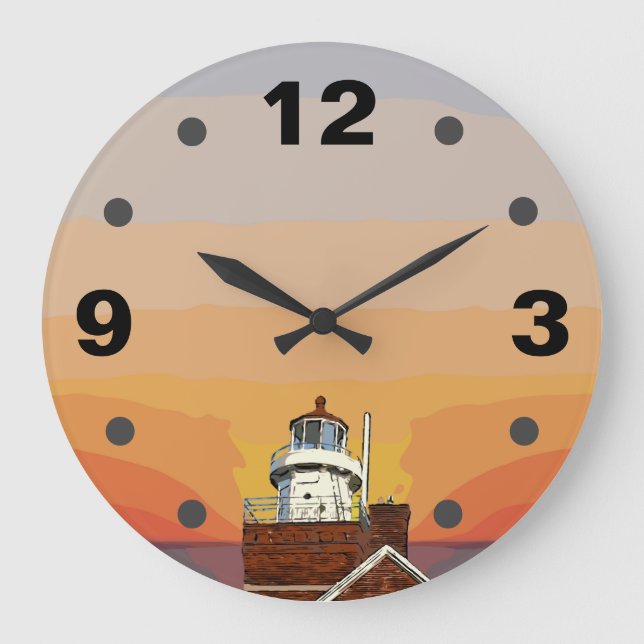 GROSSE SCHALTFLÄCHE GROßE WANDUHR (Vorderseite)