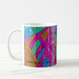 "Große Schecks schreiben" abstraktes Kunstkaffeeta Kaffeetasse
