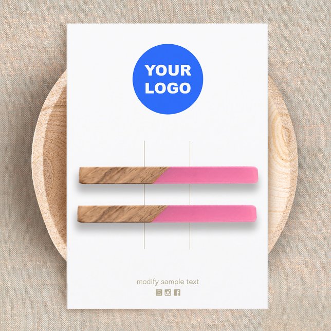 Große Schlichte Add-Logo-Mehrfaches Haarklappdispl Einladung (Von Creator hochgeladen)