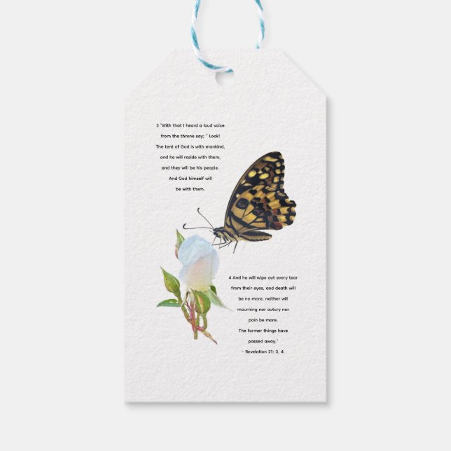  Große Schmetterling,  Geschenkanhänger (Rückseite)