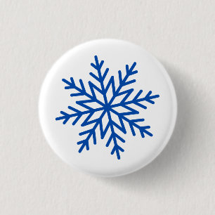 Große Schneeflocke Button