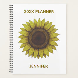 Große schöne erdige Sonnenblume Unisex Planer