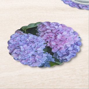 Große schöne Hortensienblüten Floral Untersetzer