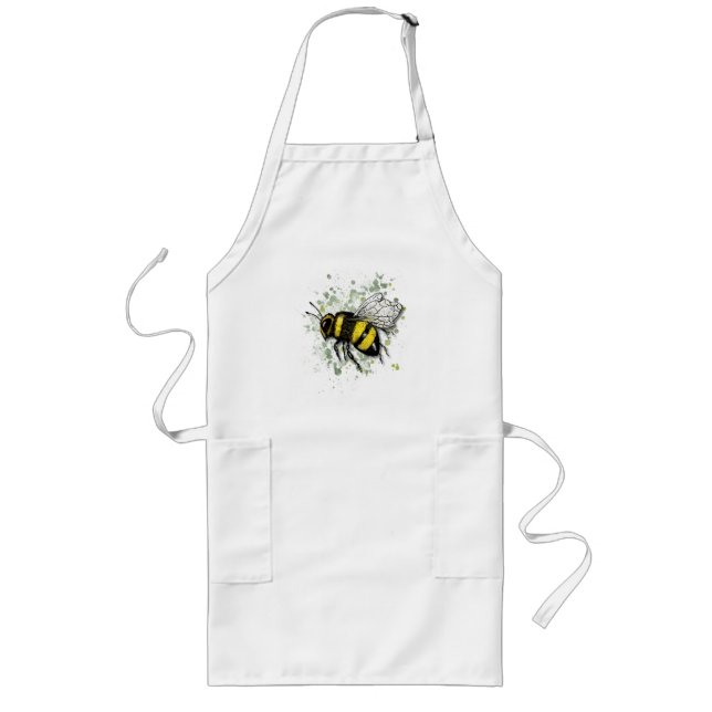 Große schöne Hummel, digitale Zeichnung Lange Schürze (Vorne)