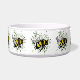 Große schöne Hummel, digitale Zeichnung Napf