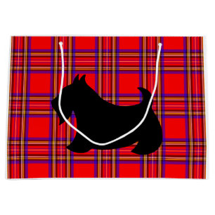 Große schottische Terrier-Weihnachtsgeschenktasche Geschenktüte
