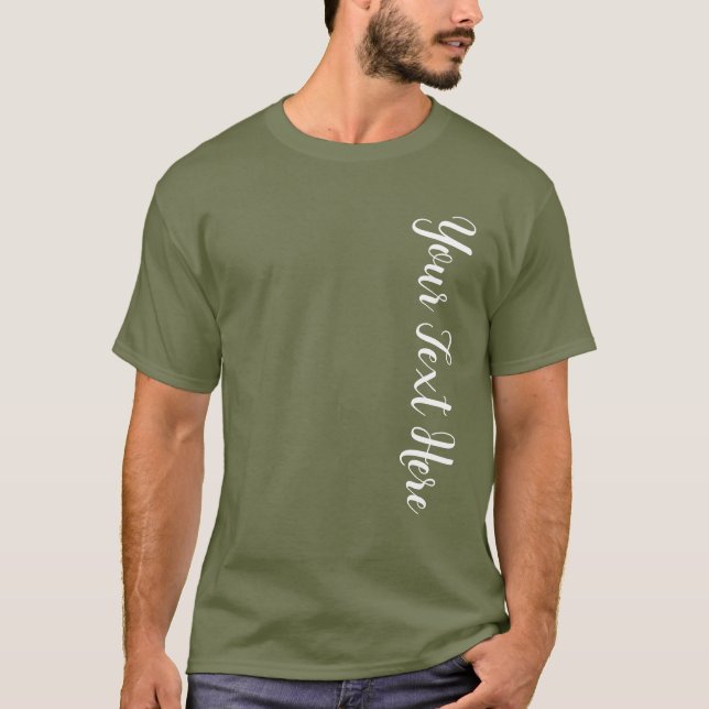 Große Schriftart Text Handgeschriebene Skripte Men T-Shirt (Vorderseite)