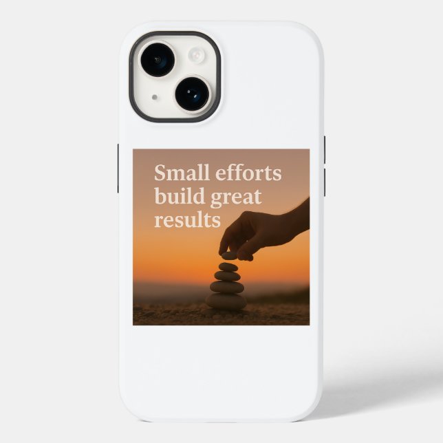 Größe Schritt für Schritt Case-Mate iPhone Hülle (Rückseite)