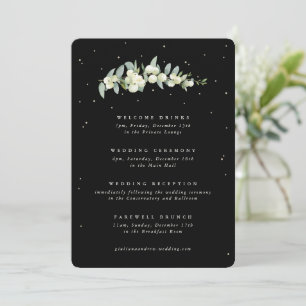 Große Schwarze Schneebeere + Eukalyptus Hochzeitsp
