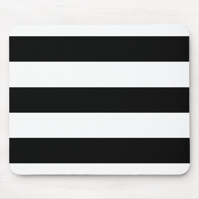 große schwarze Streifen Mousepad (Vorne)