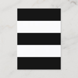 Große schwarze und weiße Streifen Visitenkarte