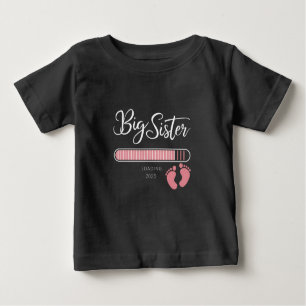 Große Schwester 2025 Ankündigung zur Schwangerscha Baby T-shirt