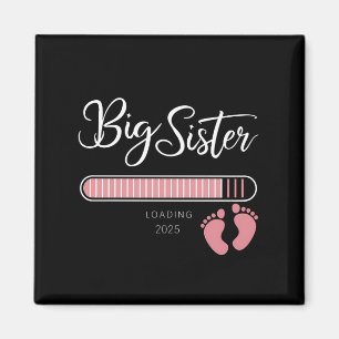Große Schwester 2025 Ankündigung zur Schwangerscha Magnet