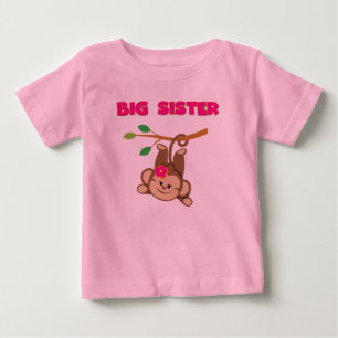 Große Schwester Affe Baby T-shirt