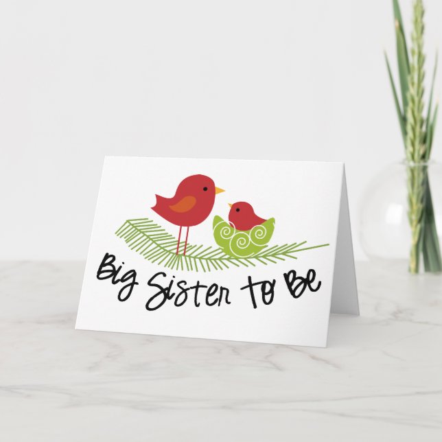 große Schwester Ankündigung (Vorderseite)