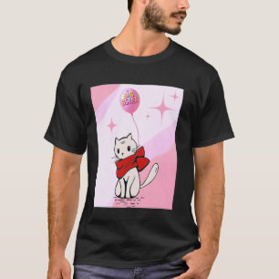 Große Schwester Ankündigung Süße Katze Design Haus T-Shirt