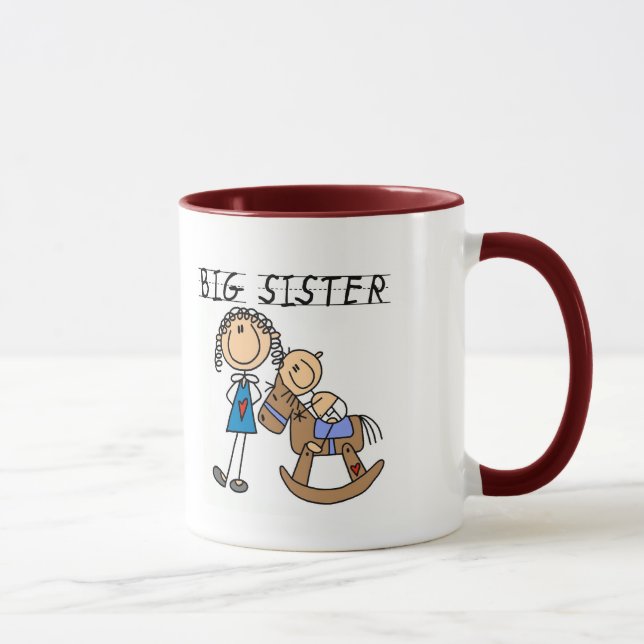 Große Schwester-Baby-Bruder-T - Shirts und Tasse (Rechts)
