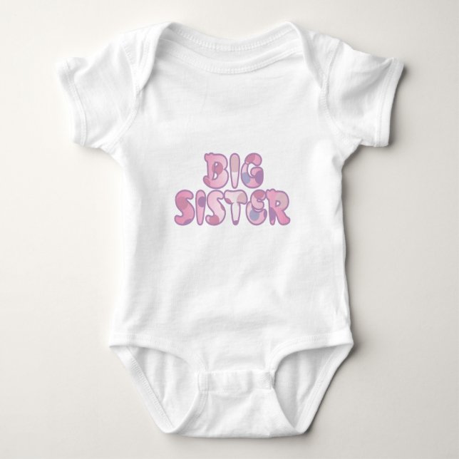 Große Schwester Baby Strampler (Vorderseite)