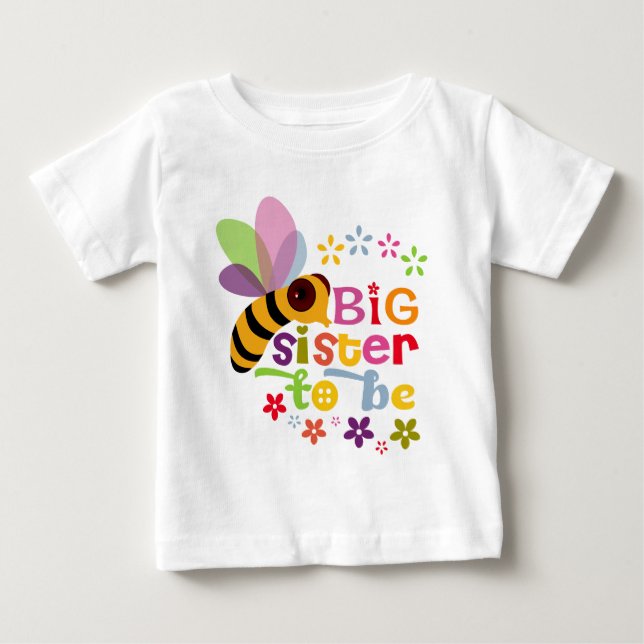 Große Schwester Baby T-shirt (Vorderseite)