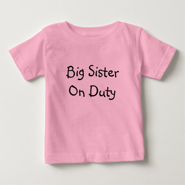 Große Schwester Baby T-shirt (Vorderseite)