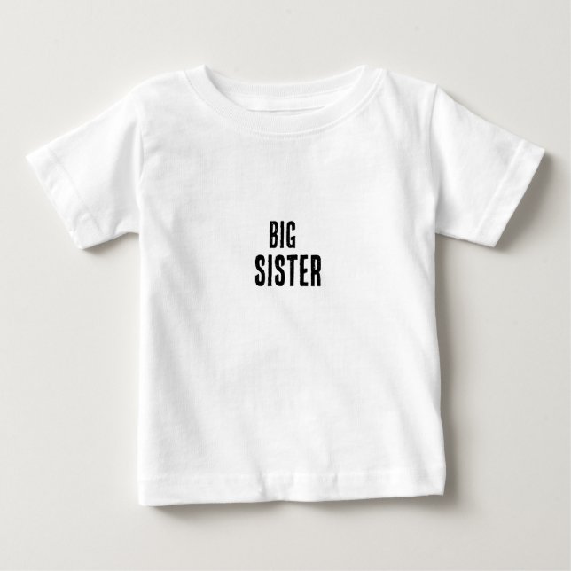 Große Schwester Baby T-shirt (Vorderseite)