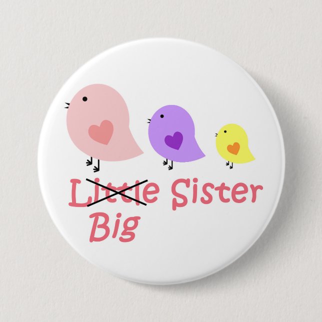 Große Schwester Button (Vorderseite)