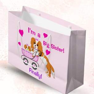 Große Schwester Cavalier King Charles Spaniel endl Geschenktüte
