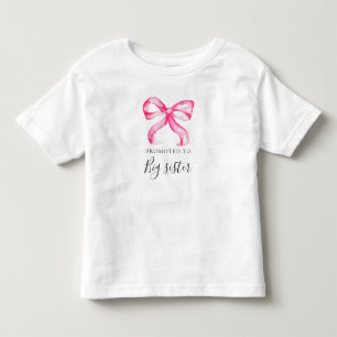 Große Schwester Coquette-Baby-Party mit rosa Schle Kleinkind T-shirt