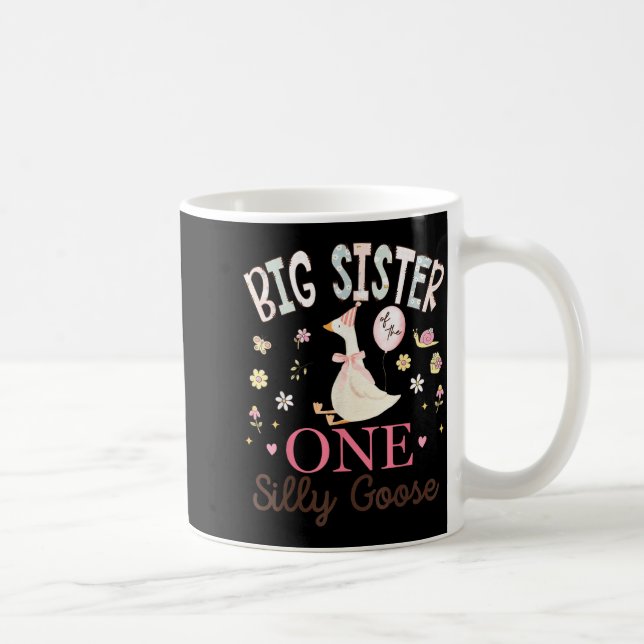 Große Schwester der Einen Albernen Gans 1. Geburts Kaffeetasse (Rechts)