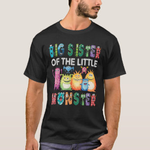 Große Schwester der kleinen Monster Kids 1. Geburt T-Shirt
