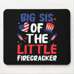 Große Schwester der lustigen Familie kleiner Feuer Mousepad