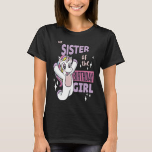 Große Schwester der Niedlichen Einhornmatte des Ge T-Shirt
