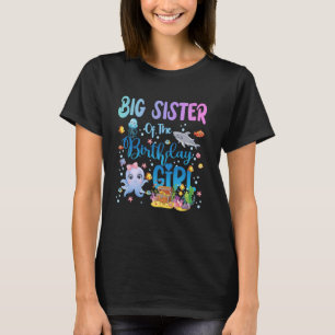 Große Schwester des Geburtstagsmädchens Meer Fisch T-Shirt