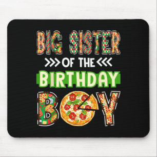 Große Schwester des Jungen Geburtstagsjunge Pizzal Mousepad