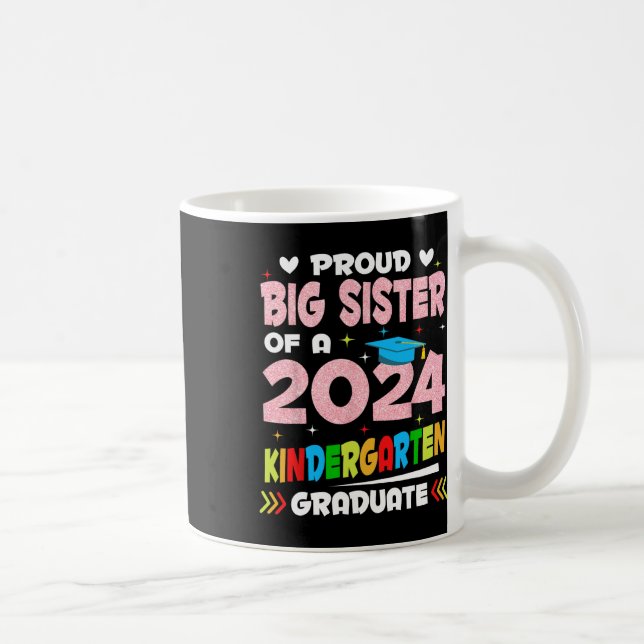 Große Schwester des Kindergartens 2024 Graduierung Kaffeetasse (Rechts)